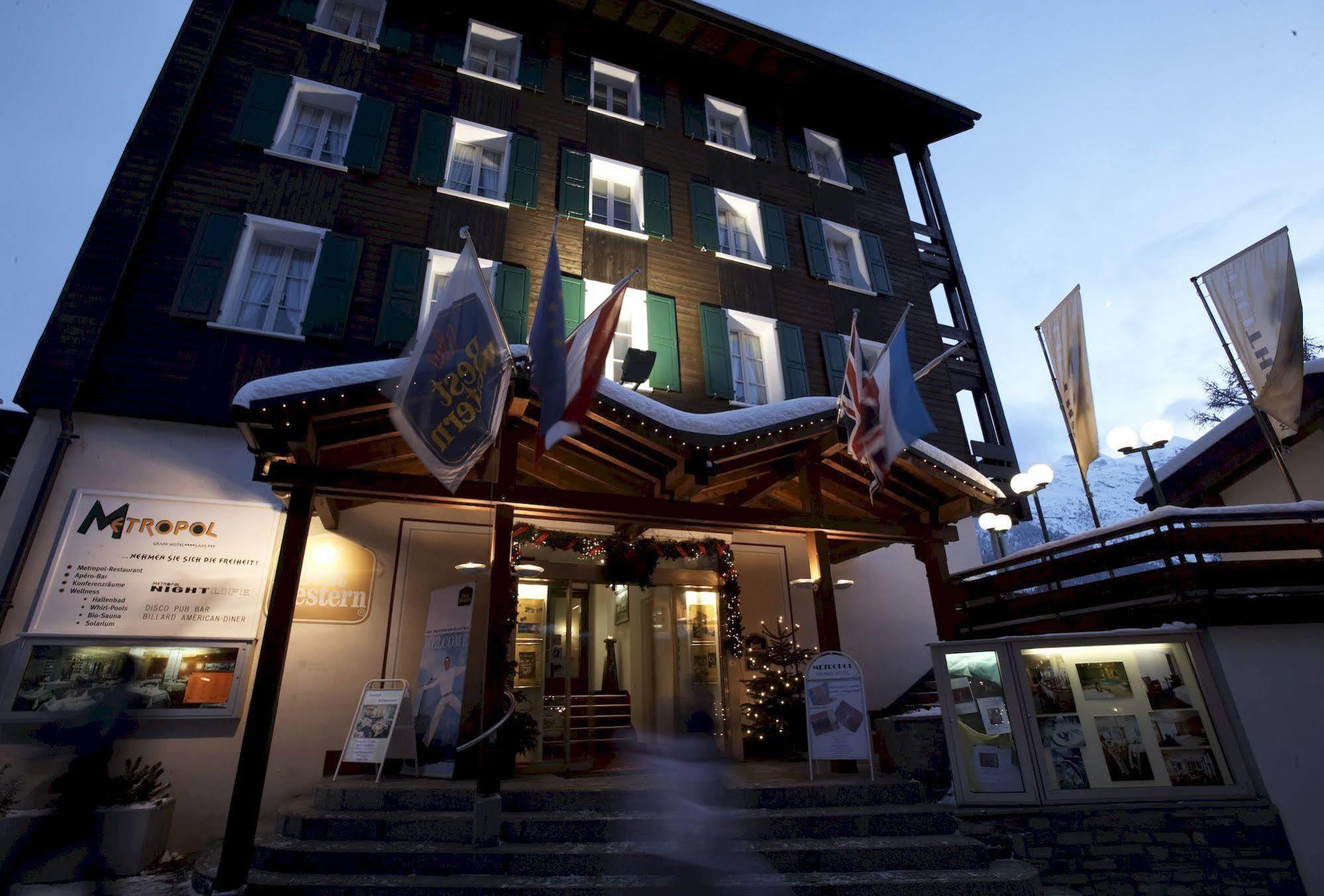 Hotel Metropol 萨斯费 外观 照片